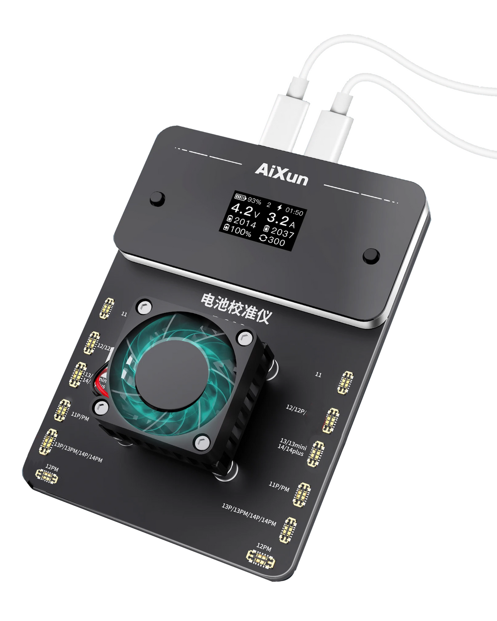 BC02 Dual-Channel Battery Calibrator with Battery Health Calibration for iPhone 11-14 Series (Aixun) (110V / North America)