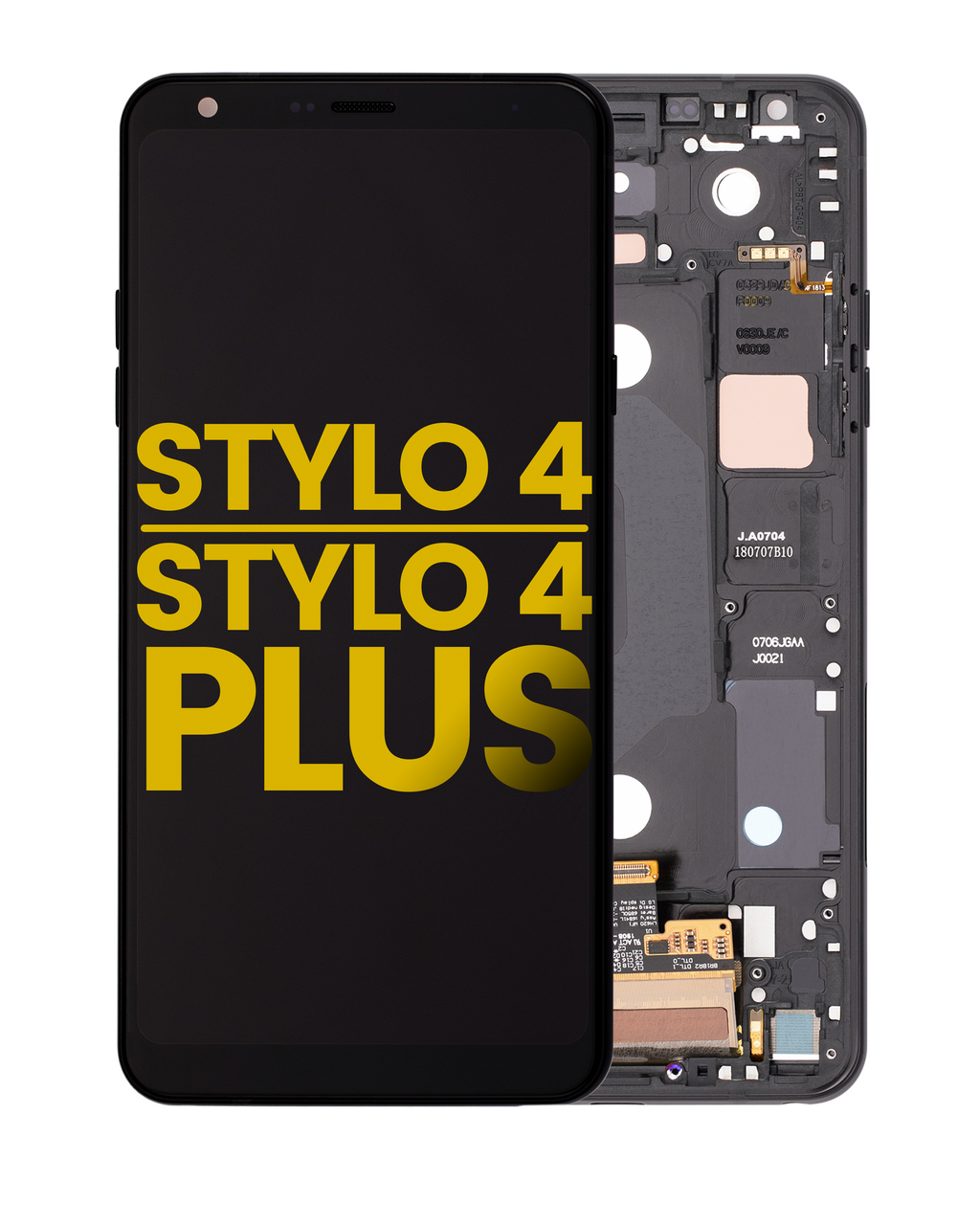 LCD Display with Frame for LG Stylo 4 / Stylo 4 Plus (Refurbished) (Aurora Black)