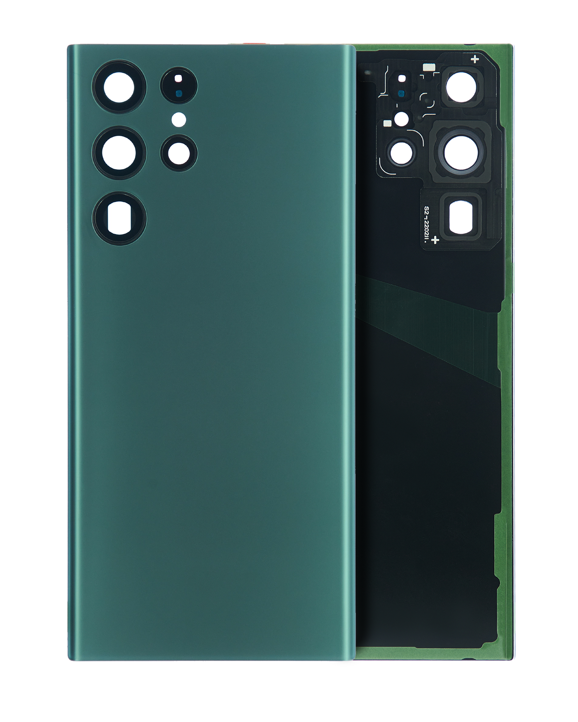 Backcover mit Kameralinse für Samsung Galaxy S22 Ultra (Service Pack) (Grün)
