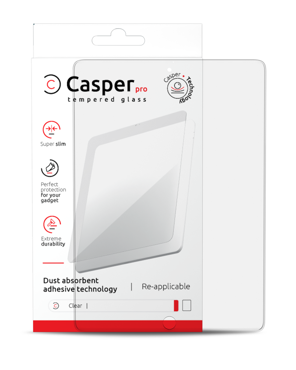 Casper Pro Tempered Glass for iPad Mini 6 (2021) / Mini 7 (2024) (Retail Pack) (Matte)