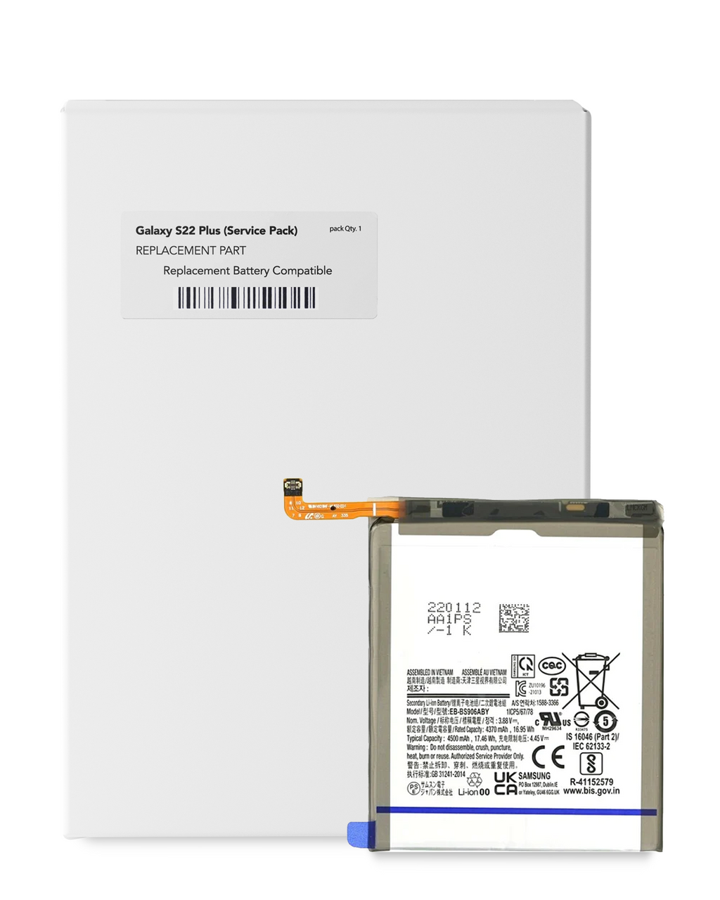 Replacement Battery Samsung Galaxy S22 Plus (EB-BS906ABY) (Service Pack)