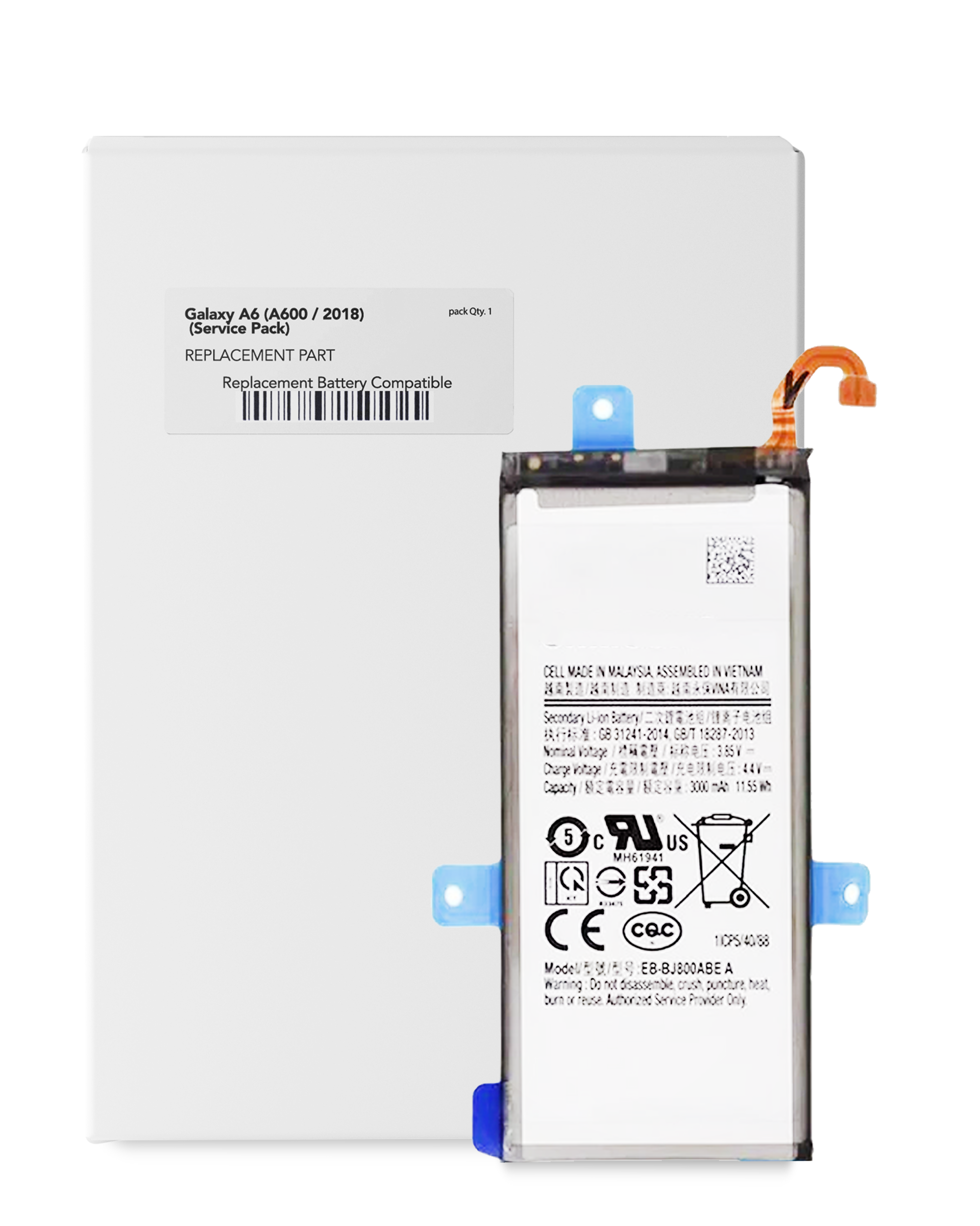 Replacement Akku für Samsung Galaxy A6 (A600 / 2018) (Service Pack)