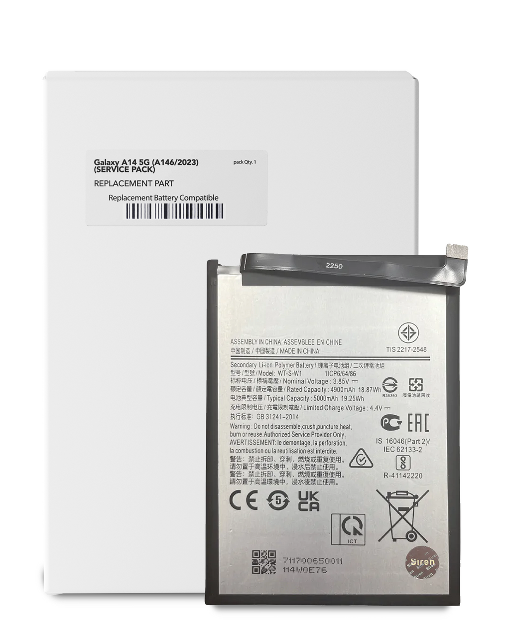 Ersatzakku Samsung Galaxy A04 A14 A14 5G Service Pack