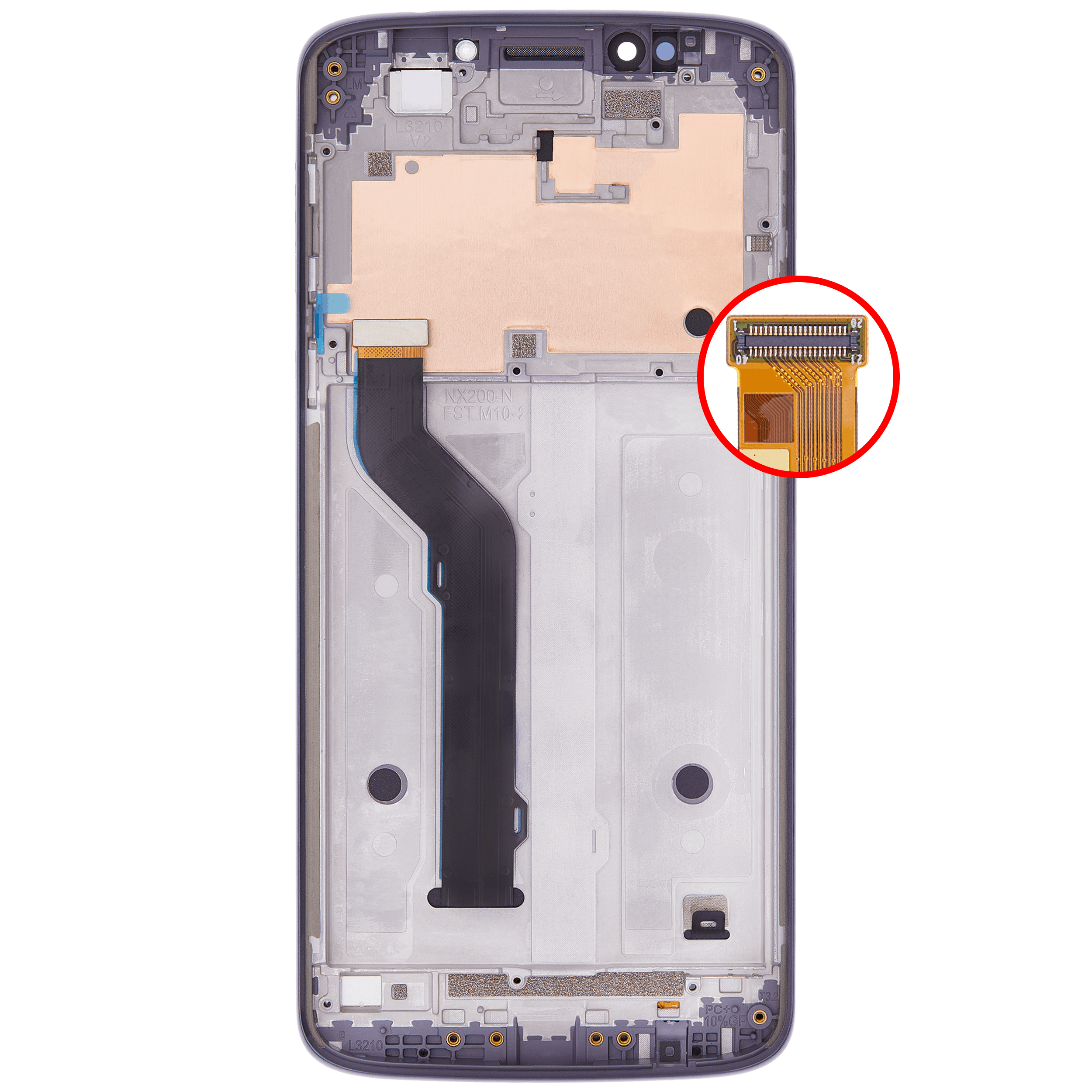 LCD Assembly with Frame for Motorola Moto E5 Plus (XT1924/2018) / E5 Supra (XT1924/2018) (159mm, US Version, Original OEM, Gray)