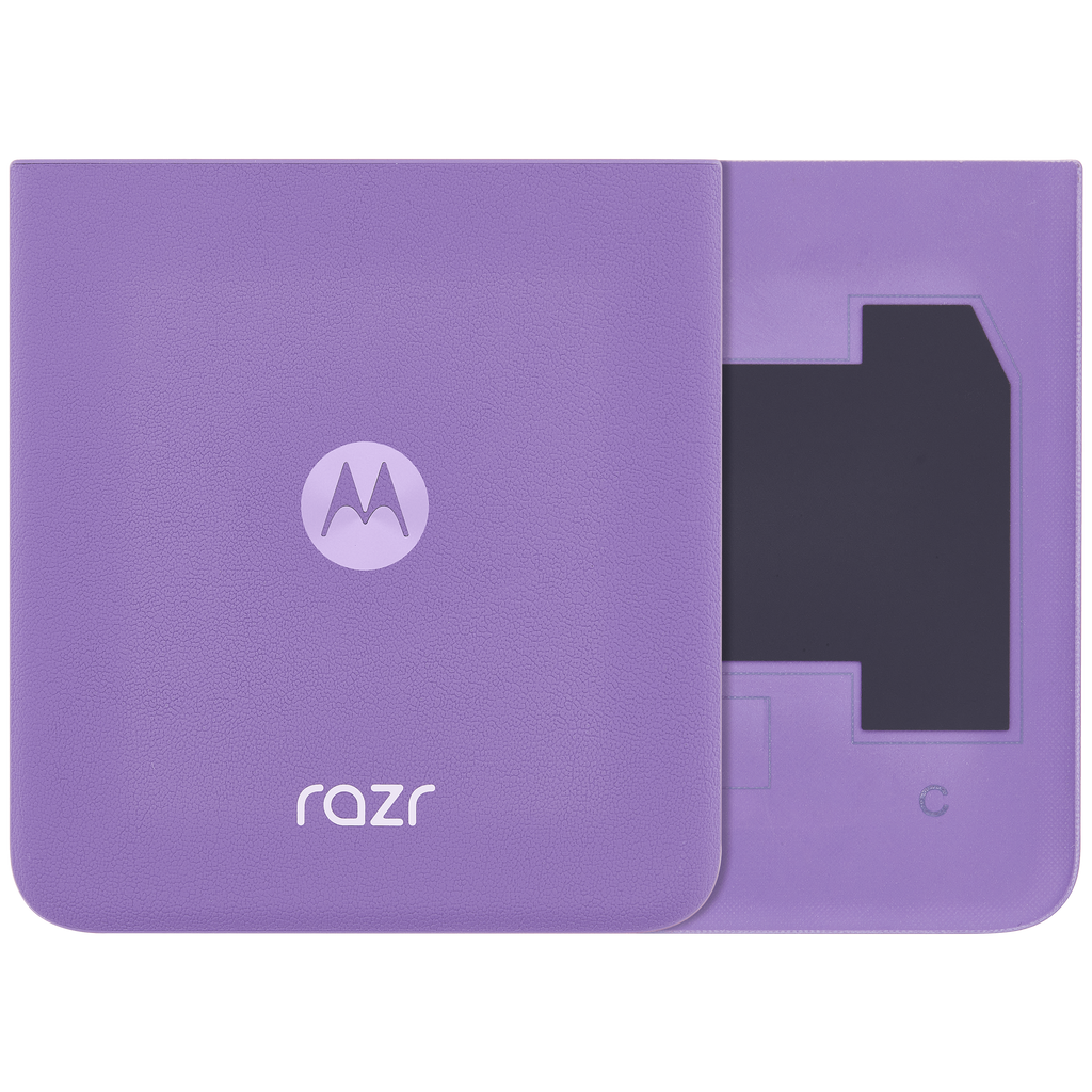 Lower Back Cover Glass for Motorola Razr / Razr 40 (XT2323 / 2023) (Original OEM) (Grape Compote)