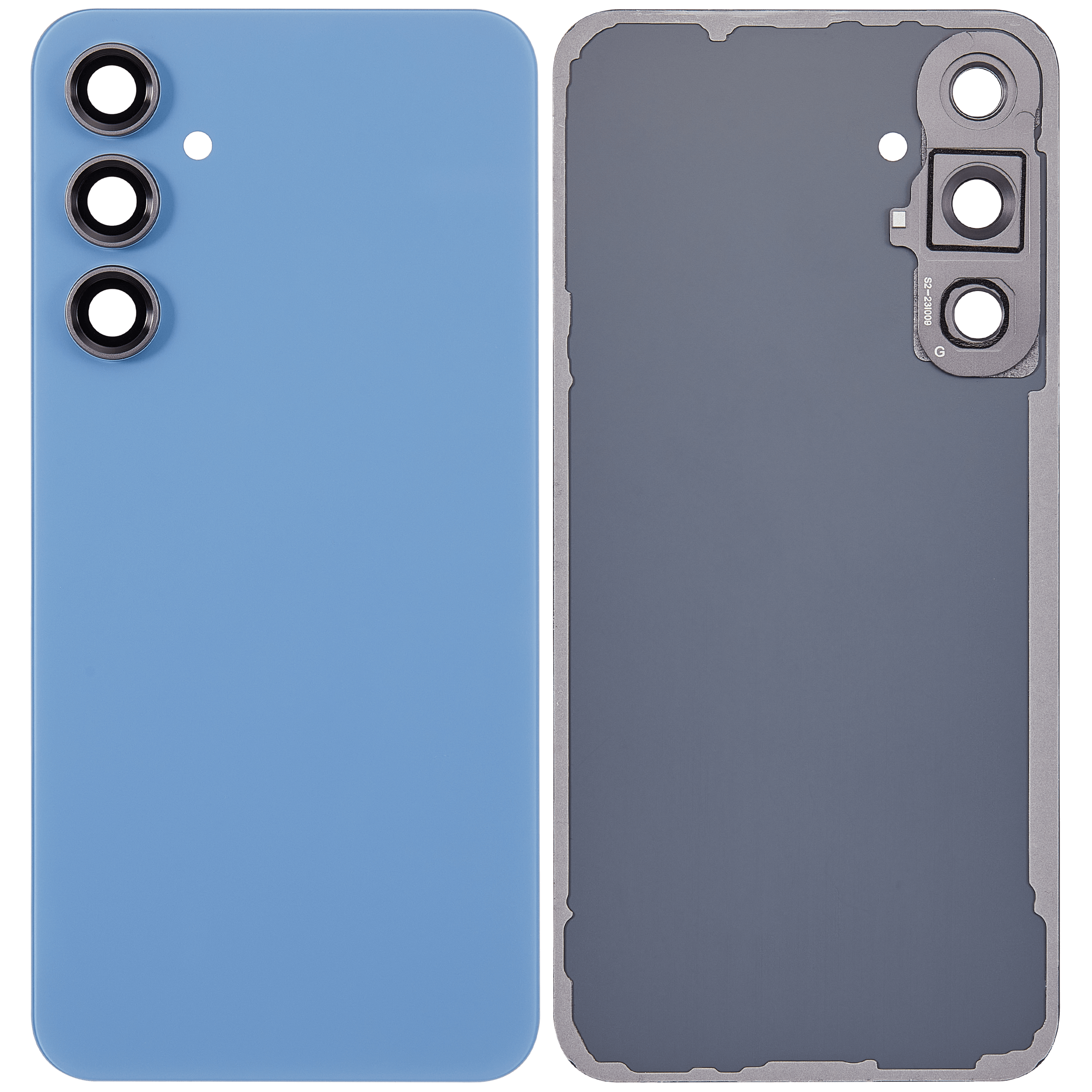 Rückseiten-Glas mit Kamera für Samsung Galaxy S23 FE Indigo (Aftermarket+)