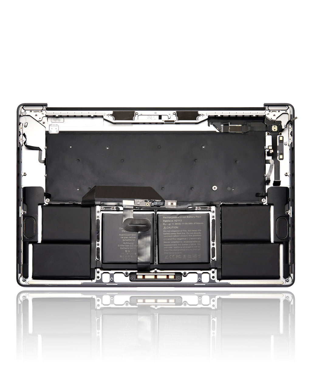 Top Case with Battery and Keyboard for MacBook Pro 16" (A2141 / Mid 2019) – US English – OEM Quality B/C – Silver