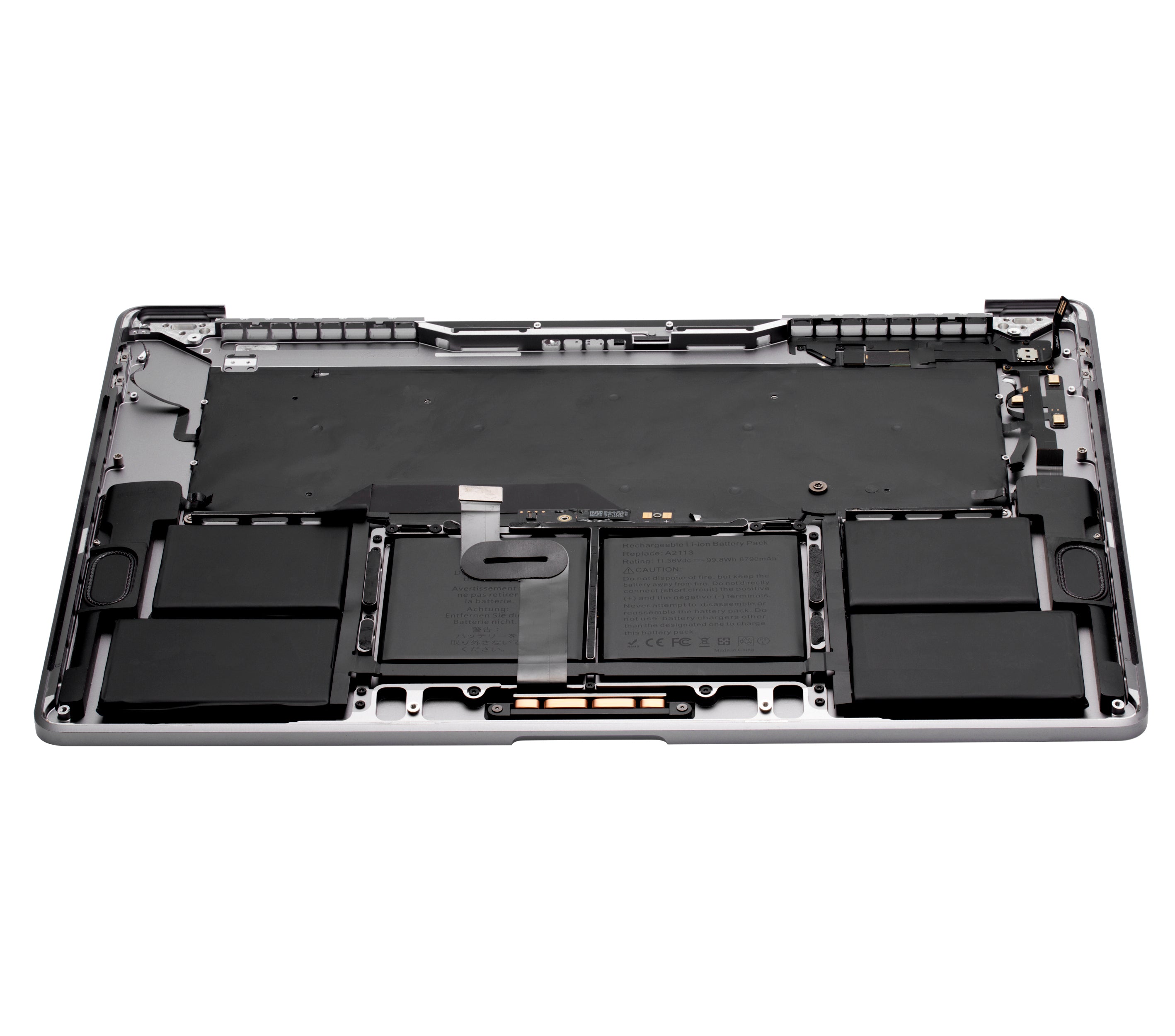 Top Case with Battery and Keyboard for MacBook Pro 16" (A2141 / Mid 2019) – US English – OEM Quality B/C – Silver