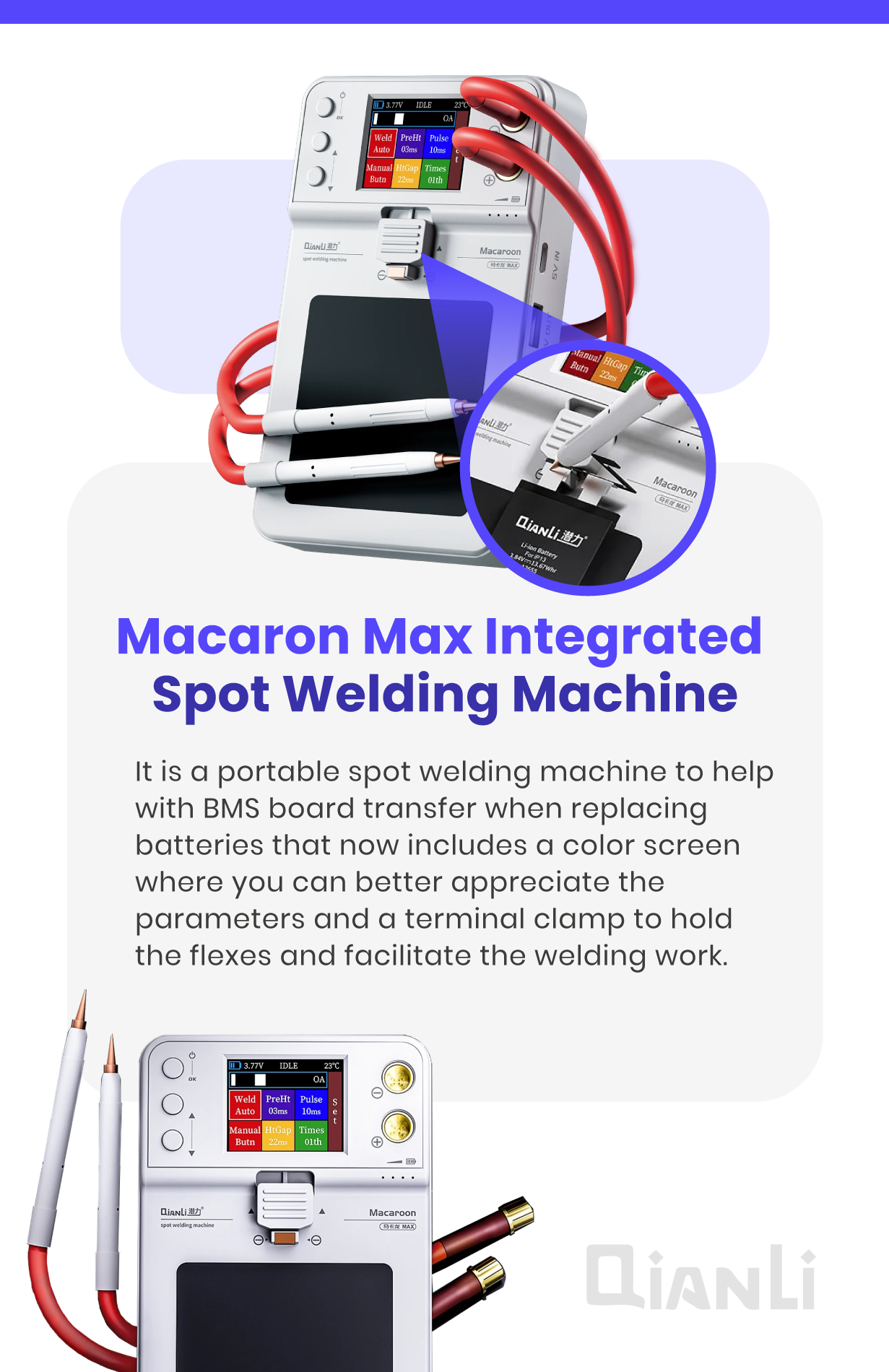 Macaron Max Integrated Spot Welder (Qianli)
