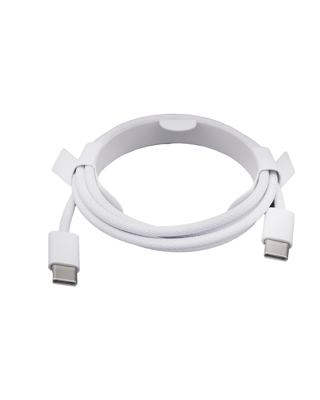USB-C to USB-C Braided Cable for iPhone/iPad (1 m / 3 ft) (OEM New) (Bulk Pack) (50-Pack)