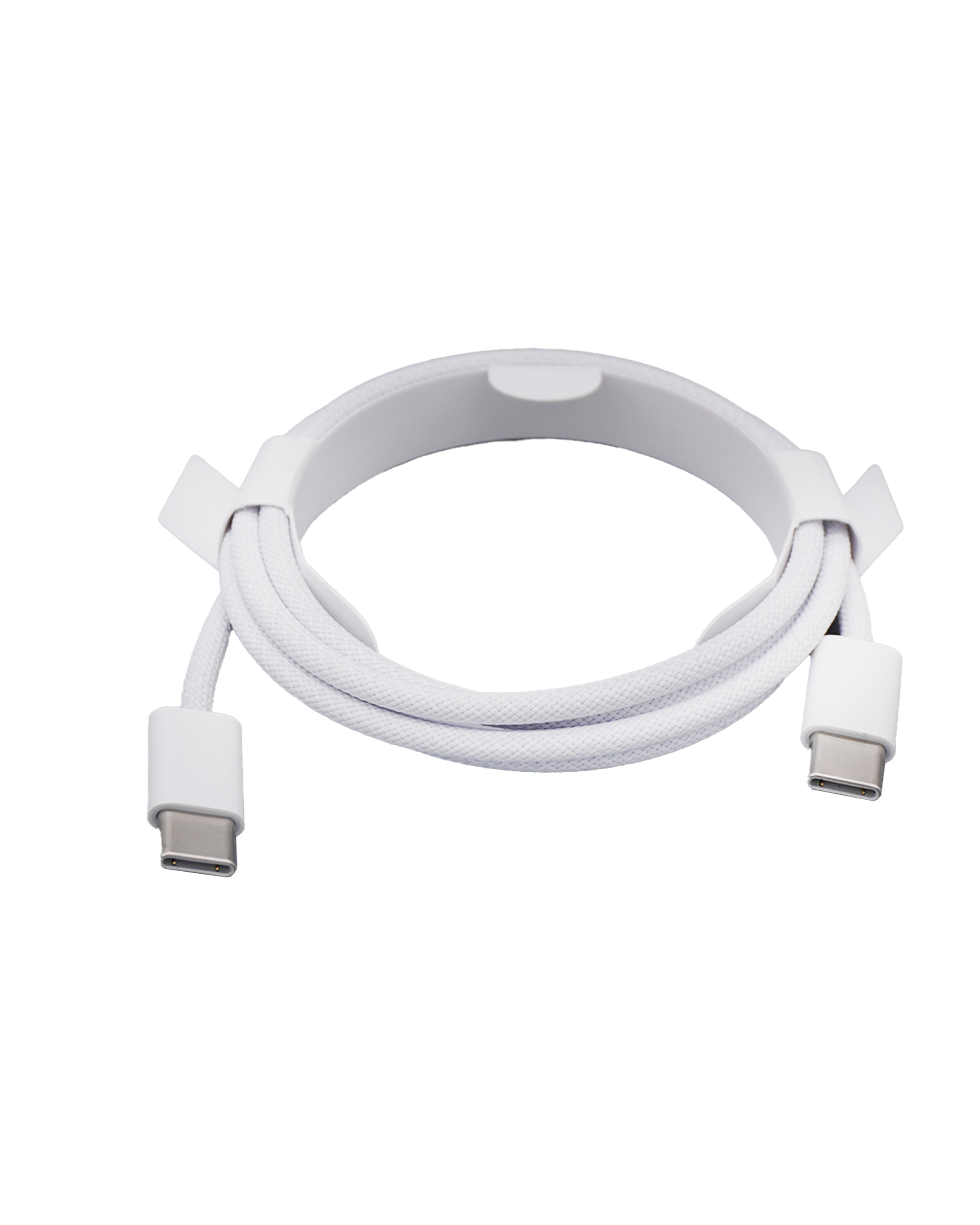 USB-C to USB-C Braided Cable for iPhone/iPad (1 m / 3 ft) (OEM New) (Bulk Pack) (50-Pack)