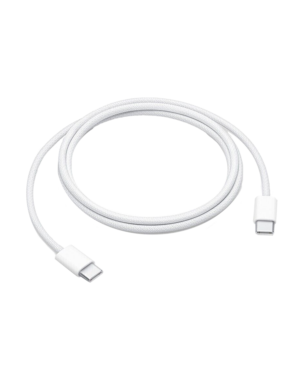 USB-C to USB-C Braided Cable for iPhone/iPad (1 m / 3 ft) (OEM New) (Bulk Pack) (50-Pack)