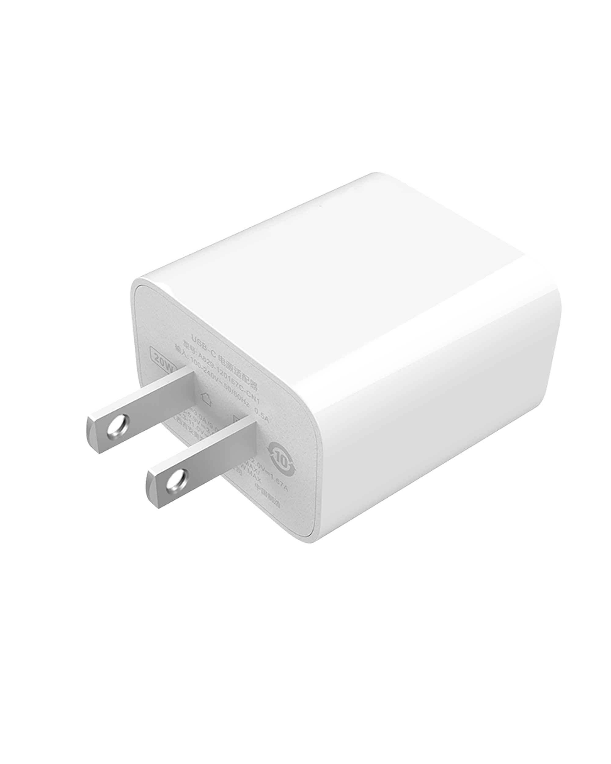 20W USB-C Power Adapter for iPhone, iPad, Apple Watch, iPod (OEM new, bulk packaging)