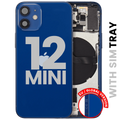 Backcover/Rahmen mit Small Parts für iPhone 12 Mini (EU / Global Version) (gebrauchter OEM-Ausbau, Qualität A) (Blau)