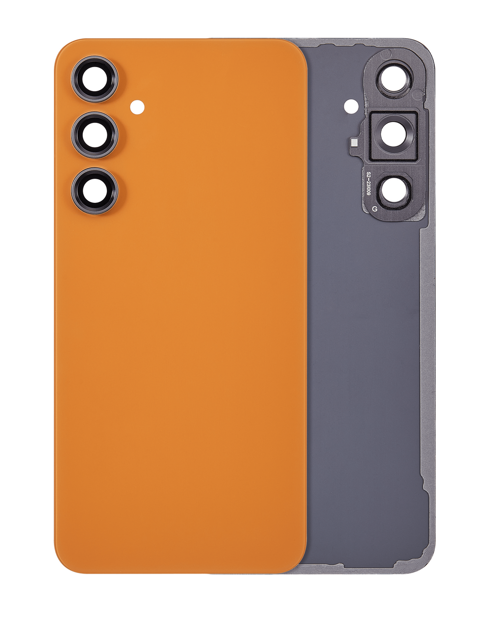 Backcover mit Kameralinse für Samsung Galaxy S23 FE (Tangerine, Aftermarket Plus