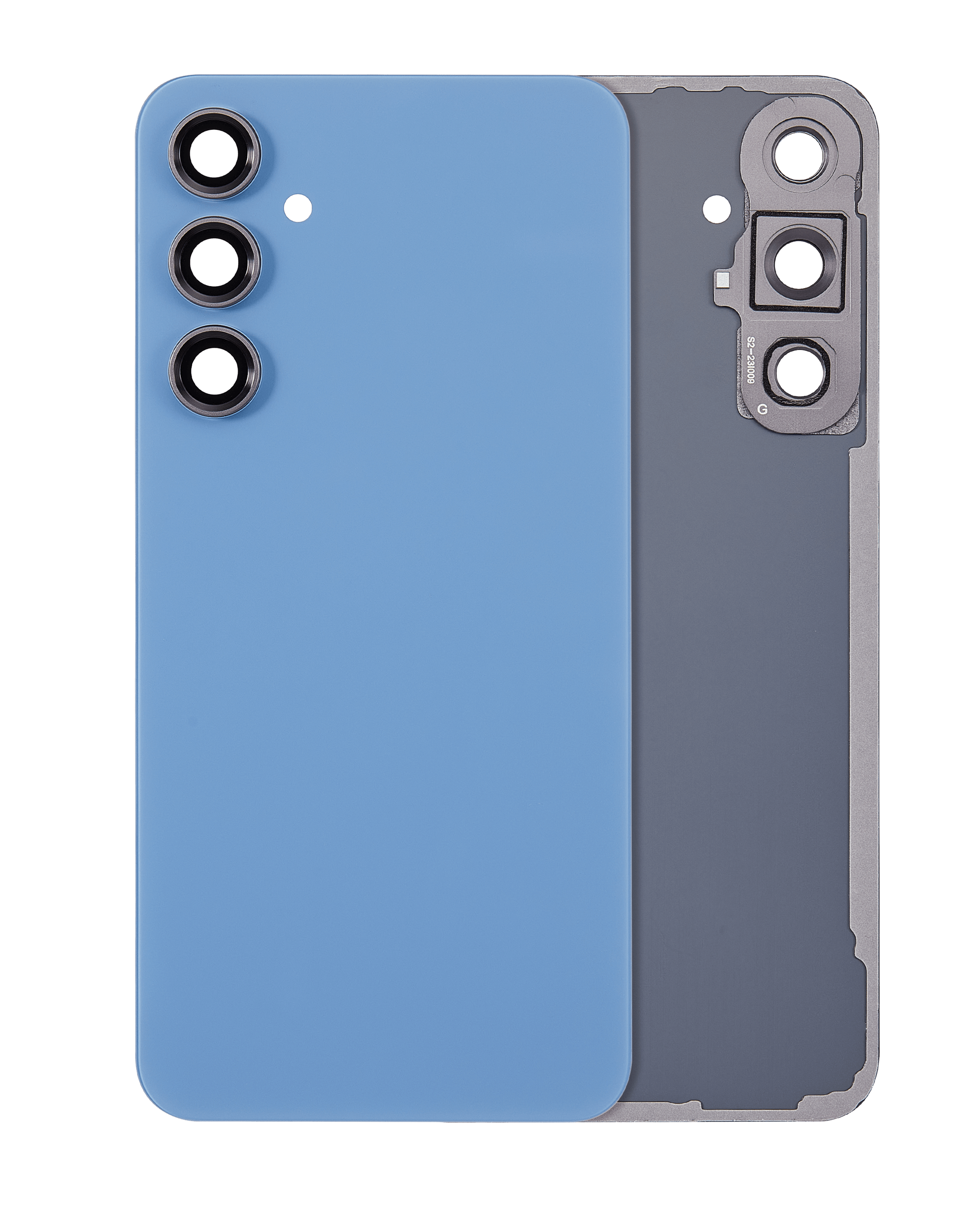 Rückseiten-Glas mit Kamera für Samsung Galaxy S23 FE Indigo (Aftermarket+)
