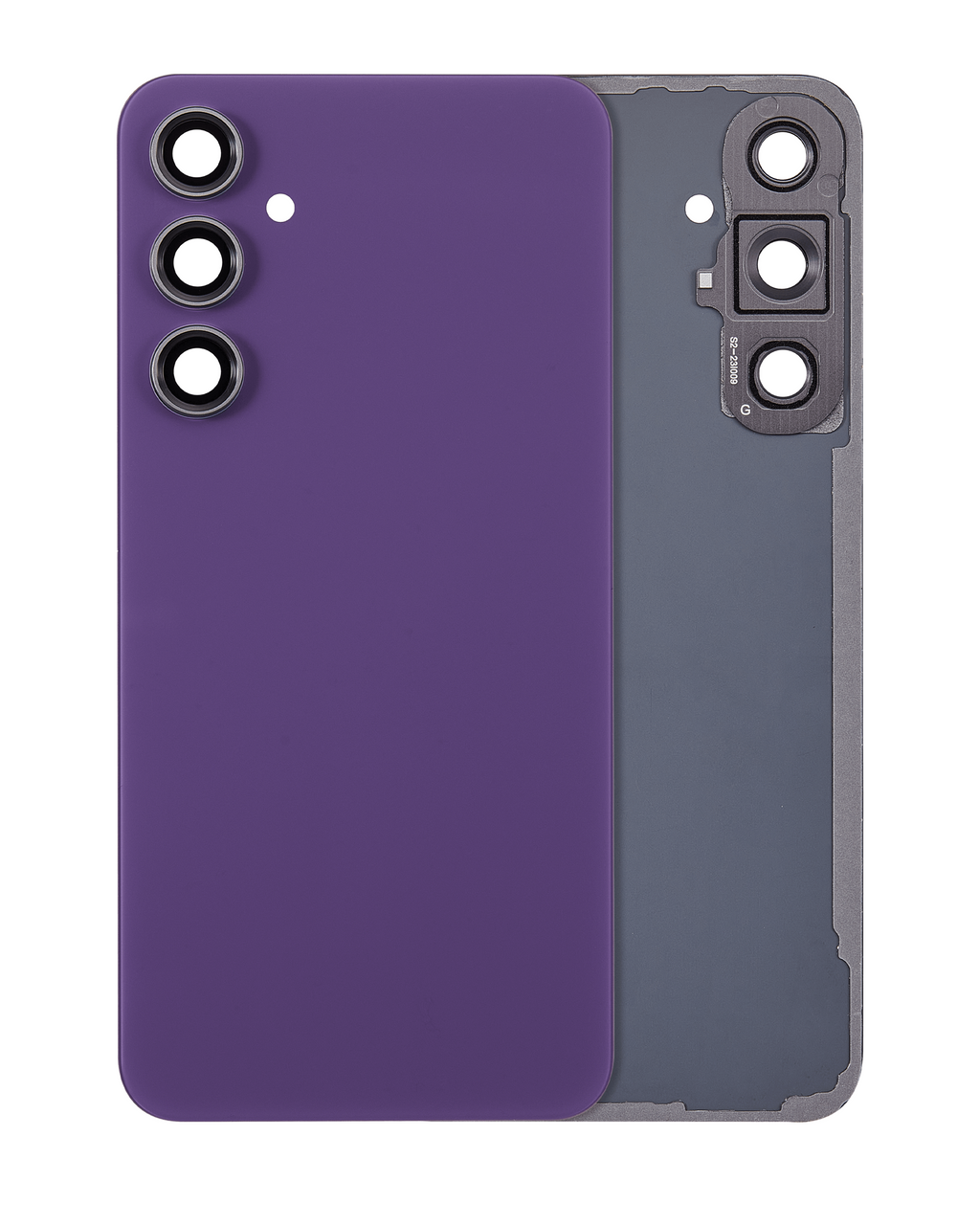 Backcover mit Kameralinse für Samsung Galaxy S23 FE 5G (Aftermarket Plus) (Lila)