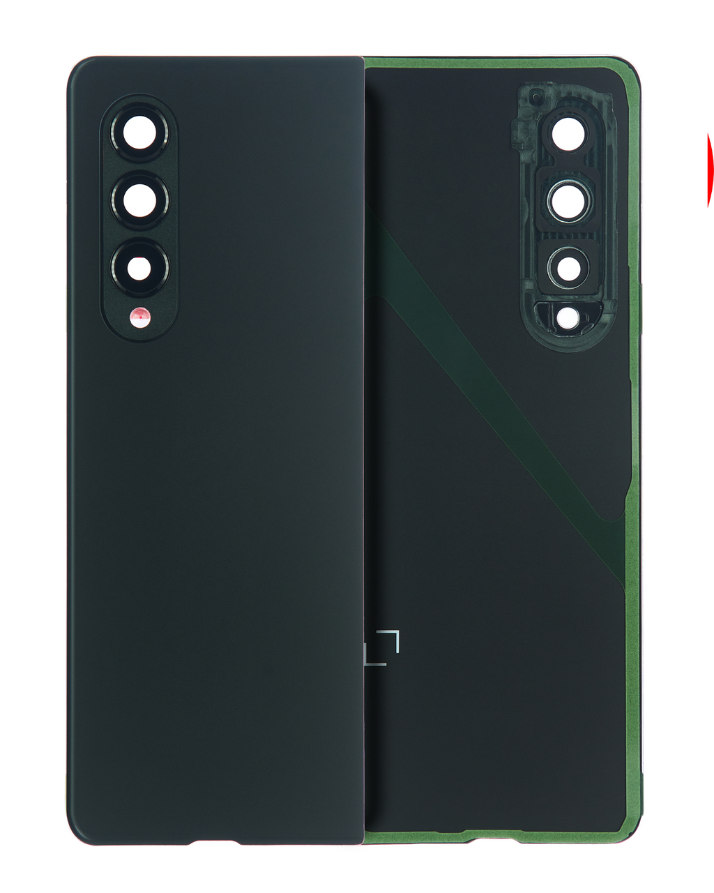 Back Cover with Camera Lens for Samsung Galaxy Z Fold 3 (Service Pack) (Phantom Green)