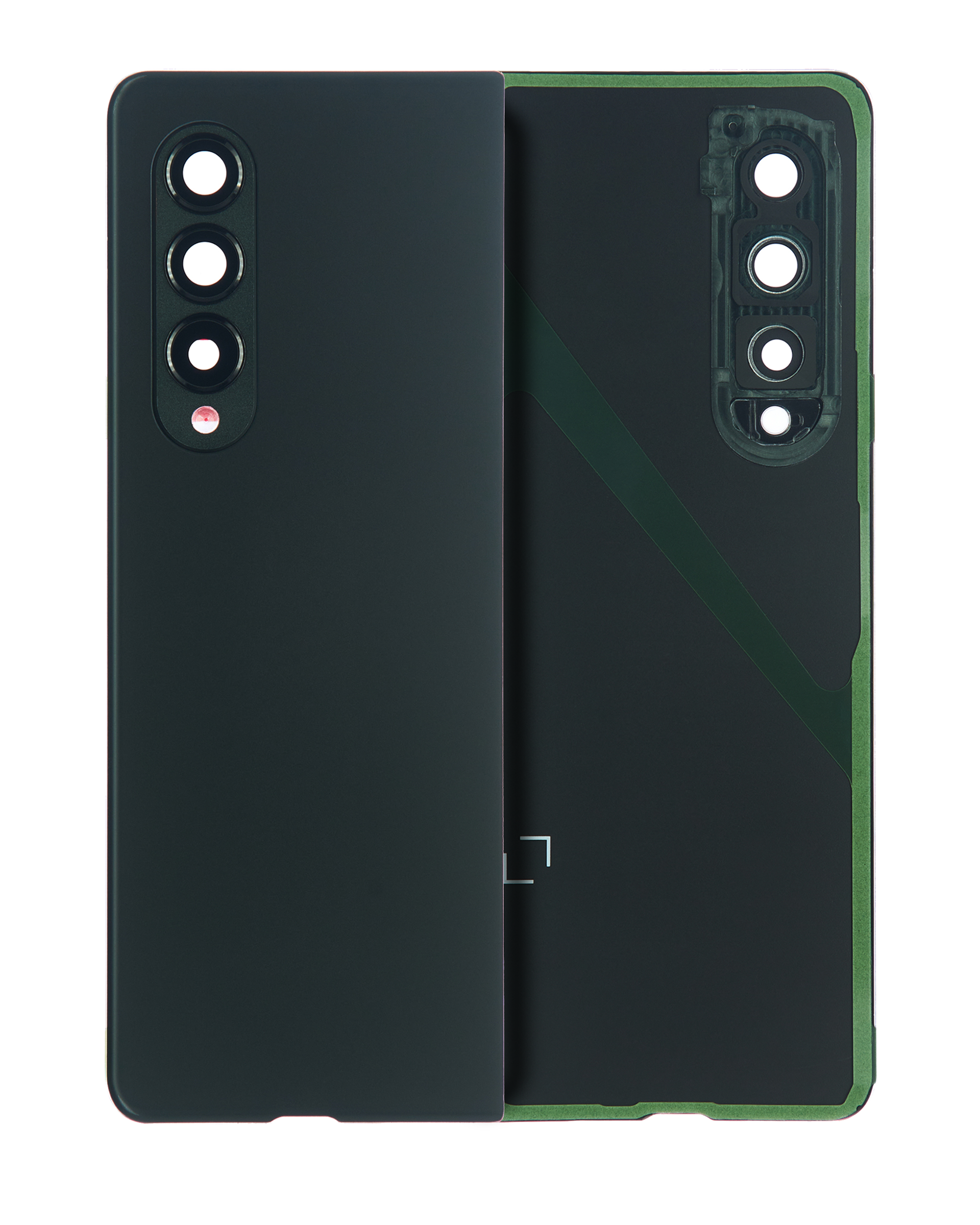 Backcover mit Kameralinse für Samsung Galaxy Z Fold 3 (Svc Pack) Phantom Black