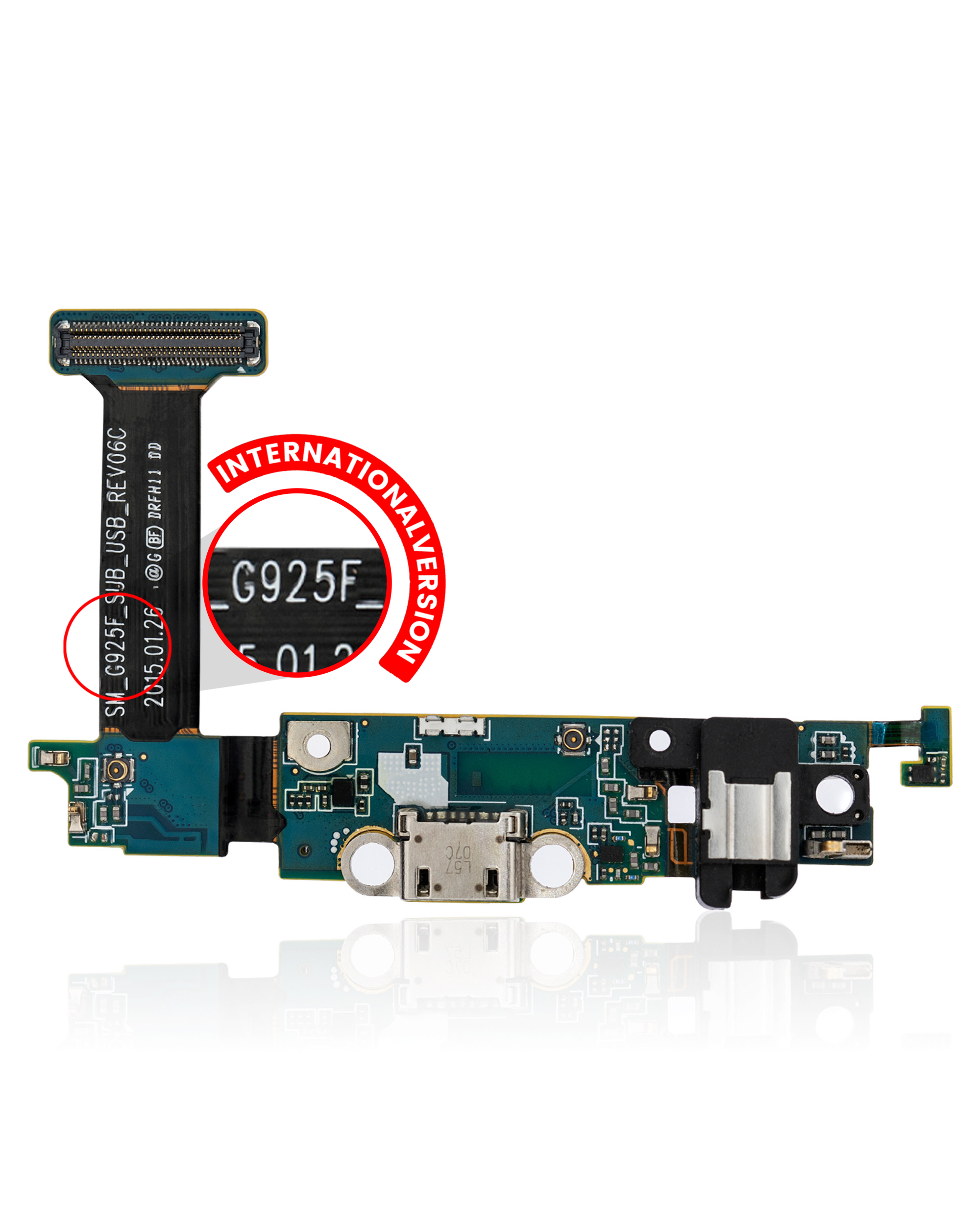 Ladebuchse mit Platine für Samsung Galaxy S6 Edge (G925F) Internationale Version