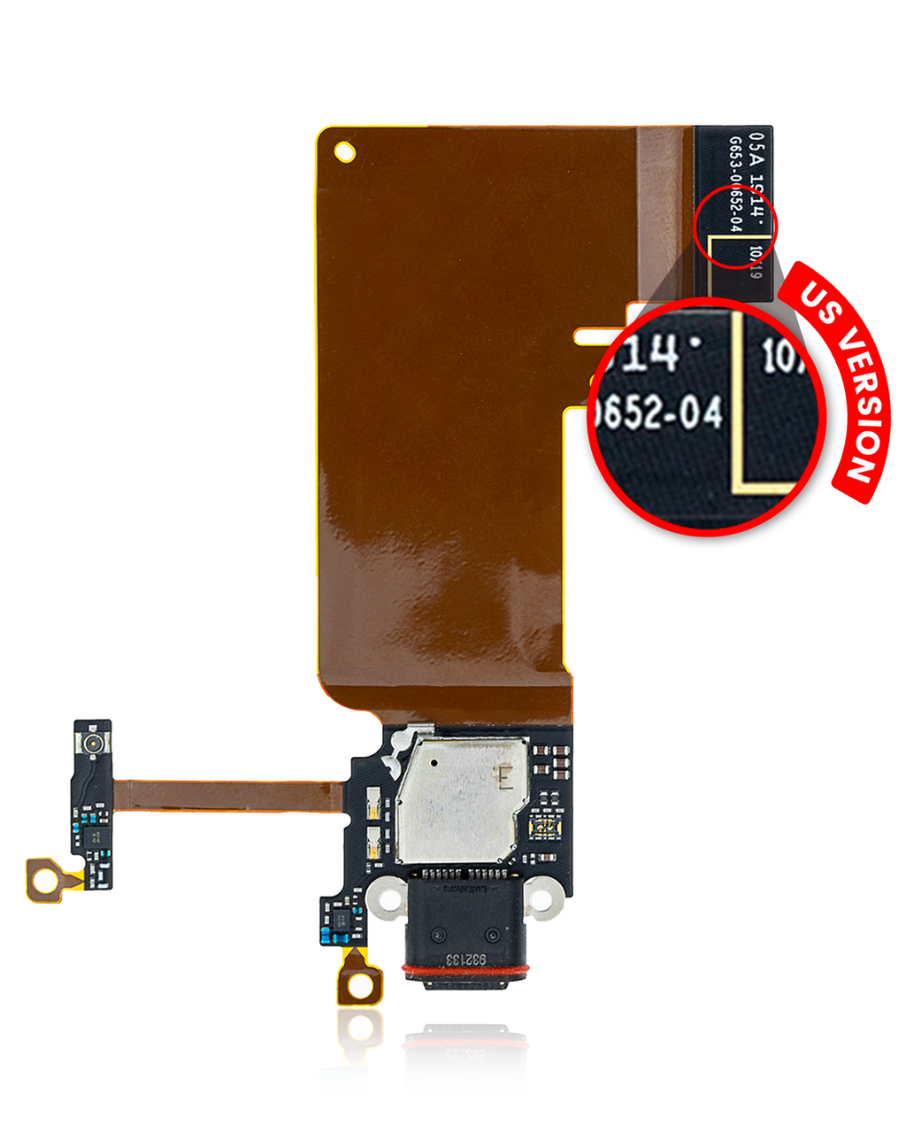 Charging Port with Flex Cable for Google Pixel 4 (US Version) (Original OEM)