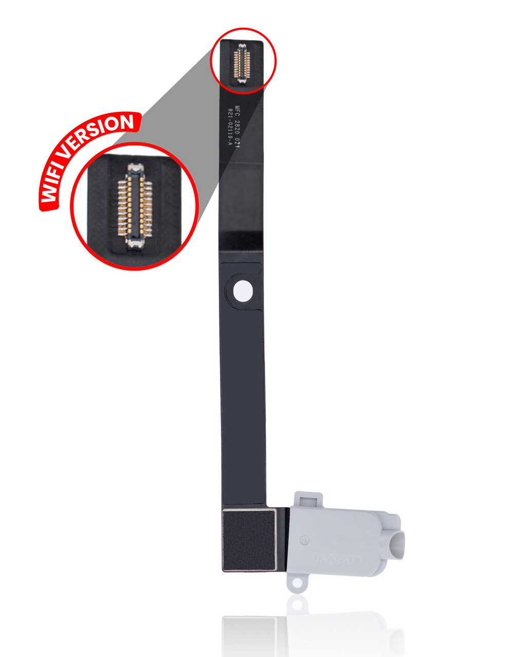 Headphone Jack with Flex Cable for iPad Mini 5 (WiFi Only) (White)