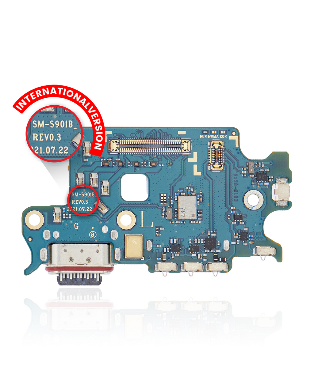 Ladebuchse-Platine mit SIM-Kartenleser Samsung Galaxy S22 Premium