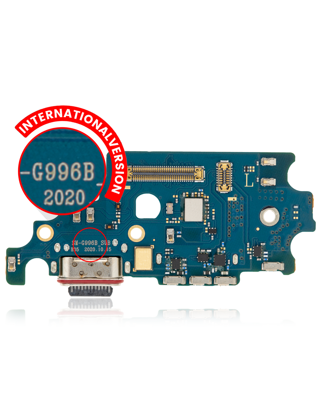 Ladebuchse-Board mit SIM-Kartenleser für Samsung Galaxy S21 Plus Premium
