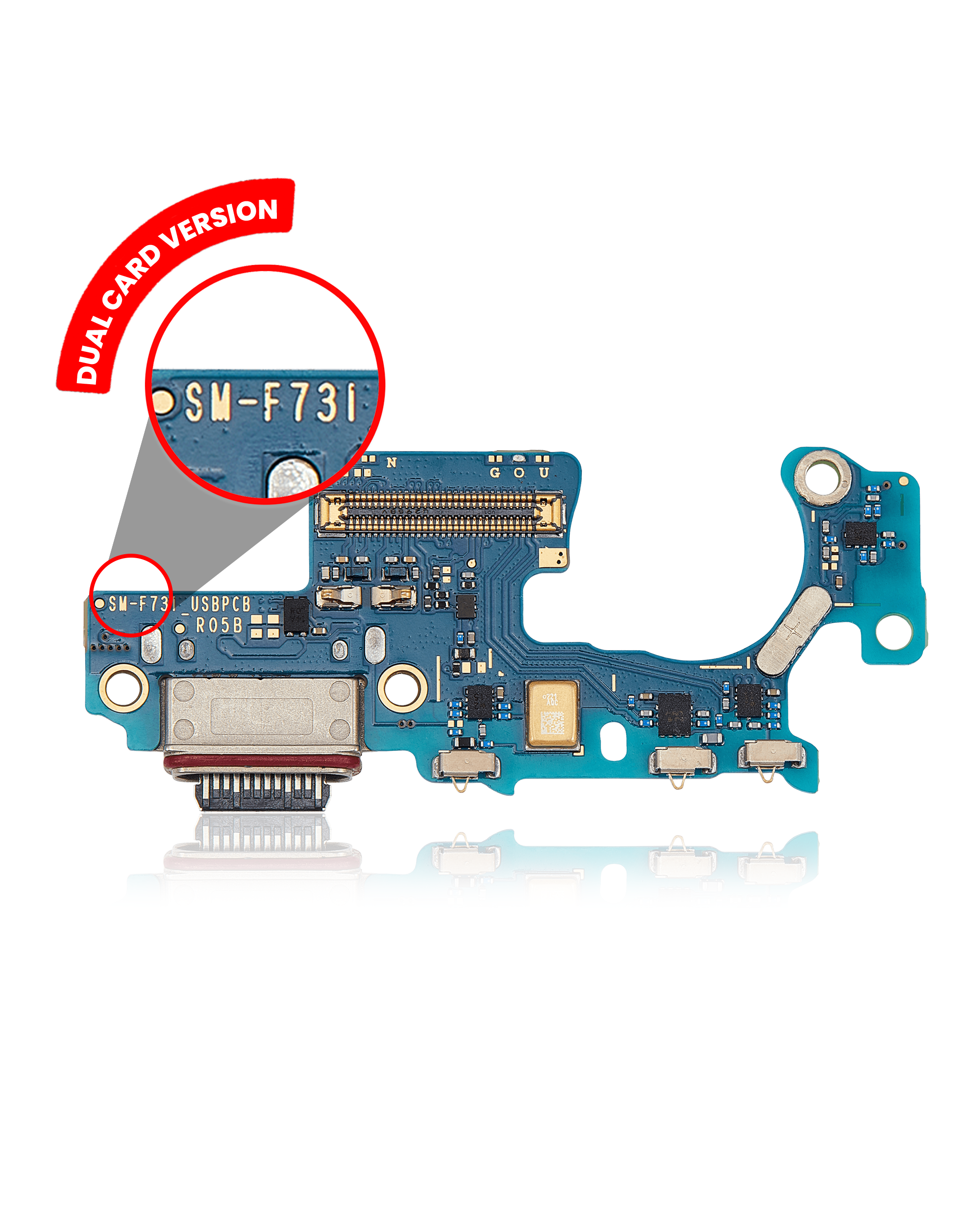 Ladebuchse-Platine für Samsung Galaxy Z Flip 5 5G (Dual-SIM-Version) (Premium)