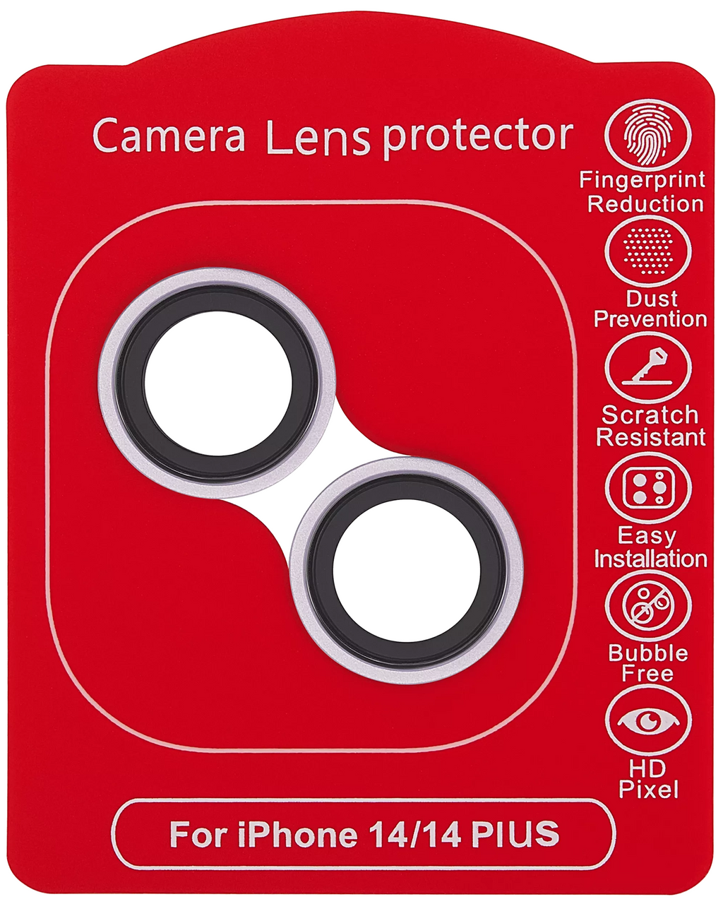 Casper Camera Lens Protector for iPhone 14 / 14 Plus (Purple) (Clear)