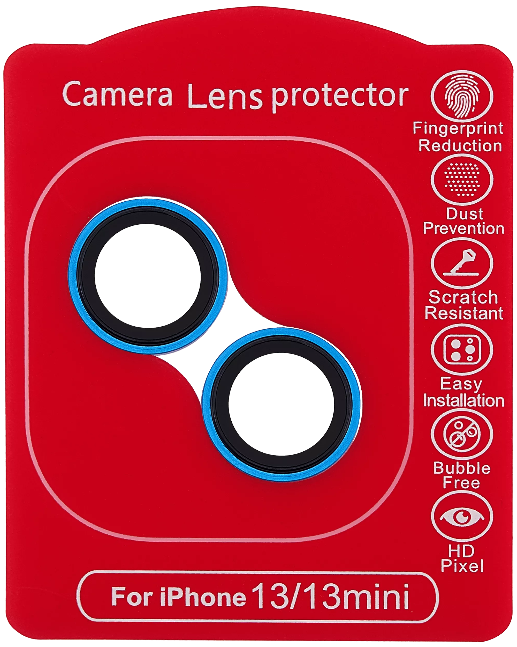 Casper Camera Lens Protector for iPhone 13 / 13 Mini (Blue) (Clear)