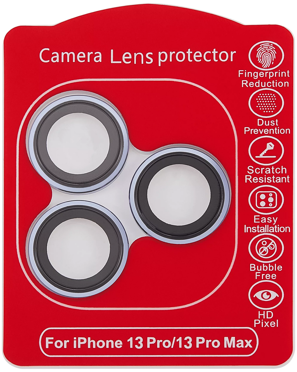 Casper Camera Lens Protector for iPhone 13 Pro / 13 Pro Max (Blue, Clear)