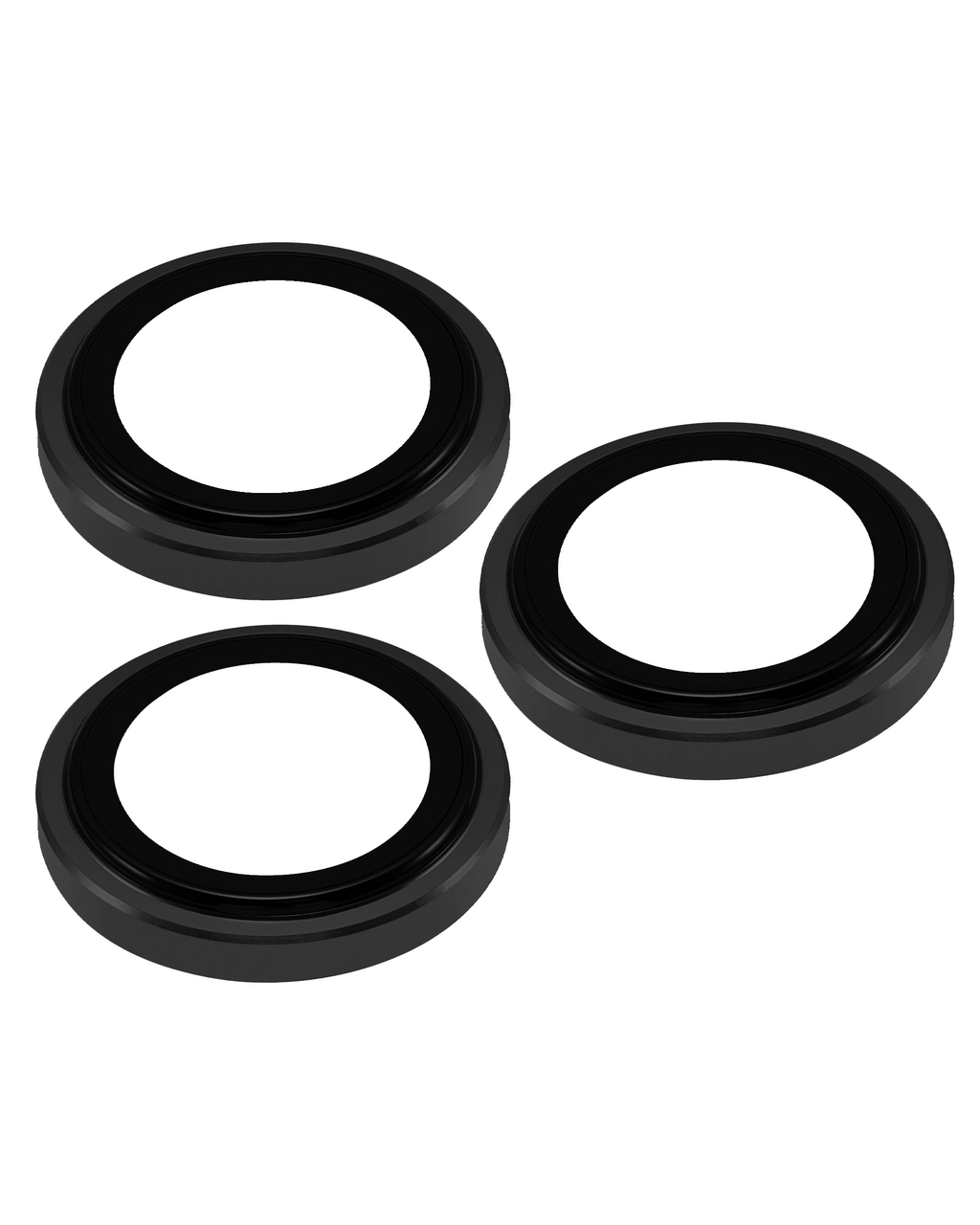 Casper Camera Lens Protector for iPhone 15 Pro / 15 Pro Max (Clear) (Black)