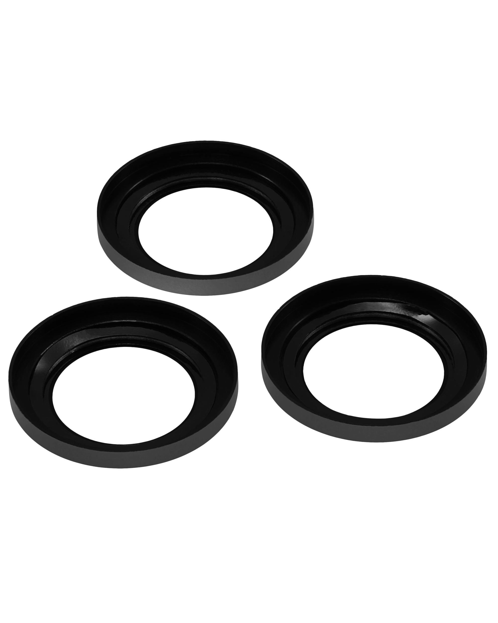 Casper Camera Lens Protector for iPhone 15 Pro / 15 Pro Max (Clear) (Black)