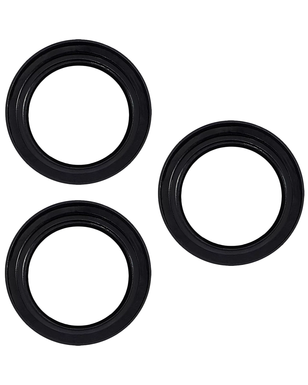 Casper Camera Lens Protector for iPhone 15 Pro / 15 Pro Max (Clear) (Black)