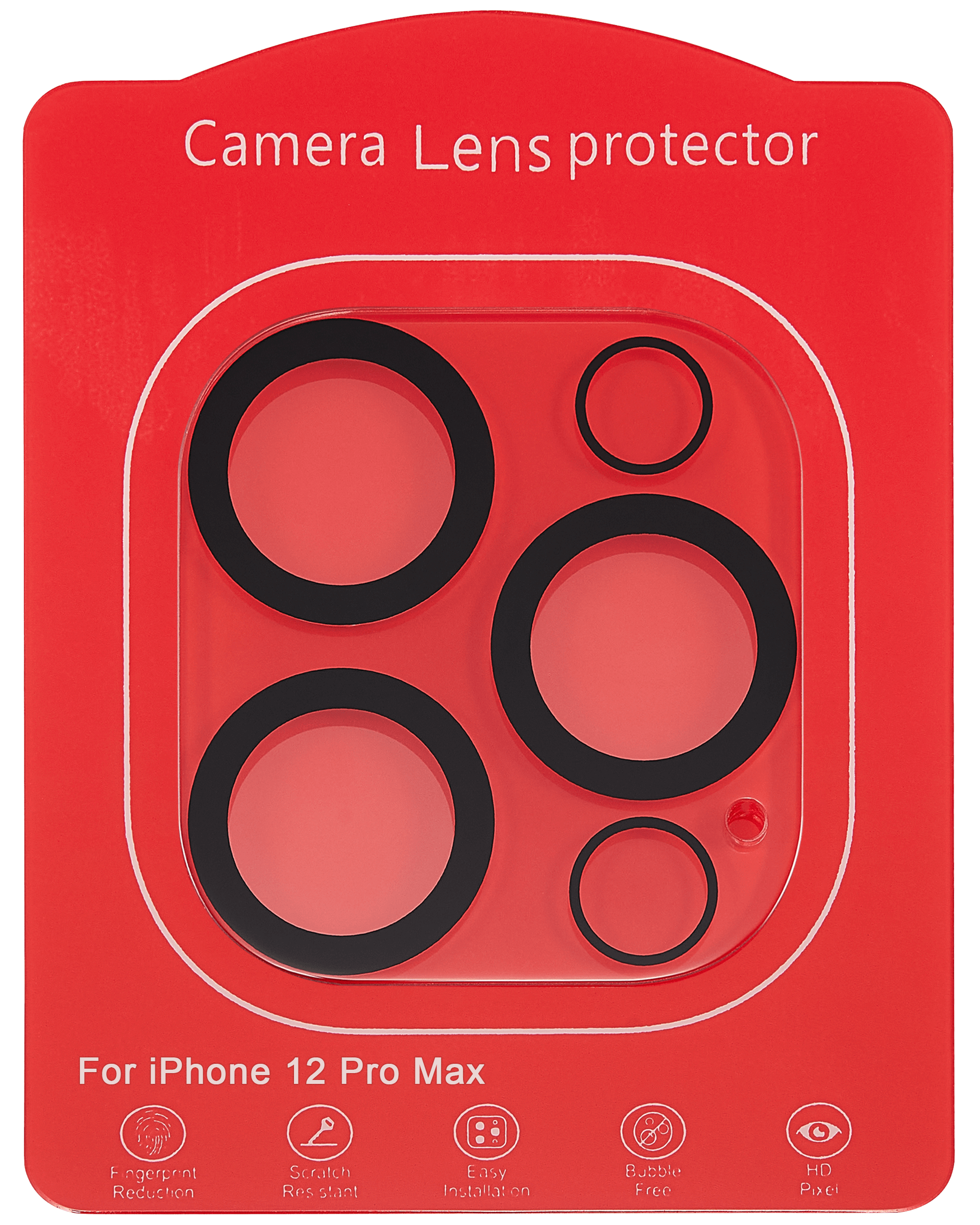 Casper Kamera-Objektivschutz für iPhone 12 Pro Max (Crystal Full Cover)