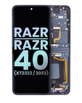 Main OLED Display with Frame for Motorola Razr 2023 / Razr 40 (XT2323 / 2023) (Original OEM) (Sage Green)