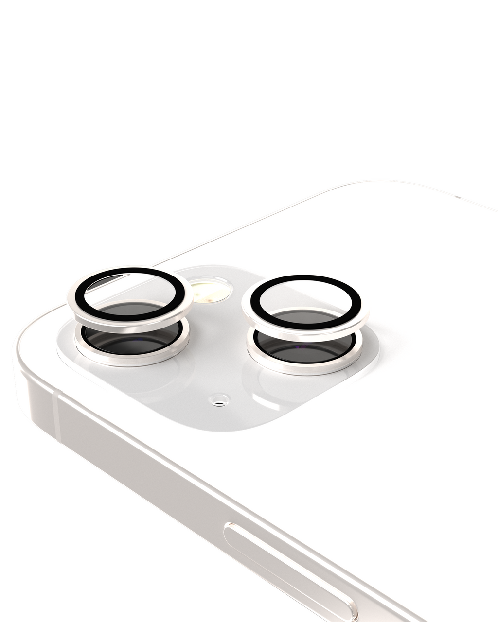 Casper Camera Lens Protector for iPhone 14 / 14 Plus (Silver) (Clear)