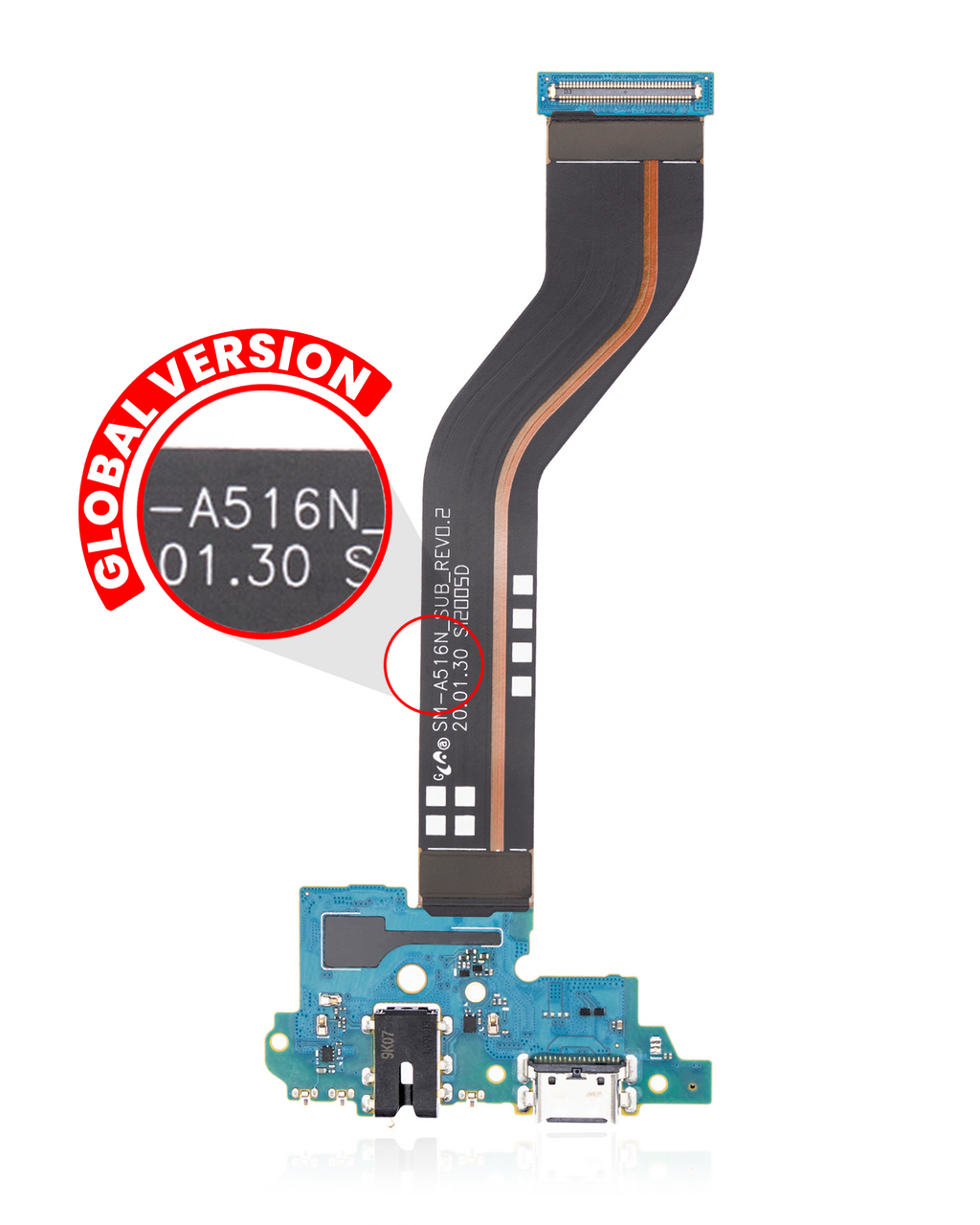 Ladebuchse-Flexkabel mit Kopfhöreranschluss für Samsung Galaxy A51 5G Premium
