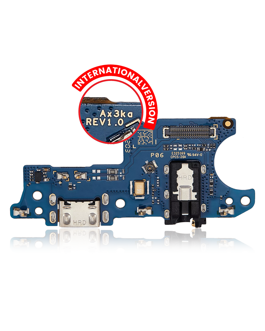 Charging Port Board with Headphone Jack for Samsung Galaxy A03 (A035 / 2021) (International Version) (Aftermarket Plus)