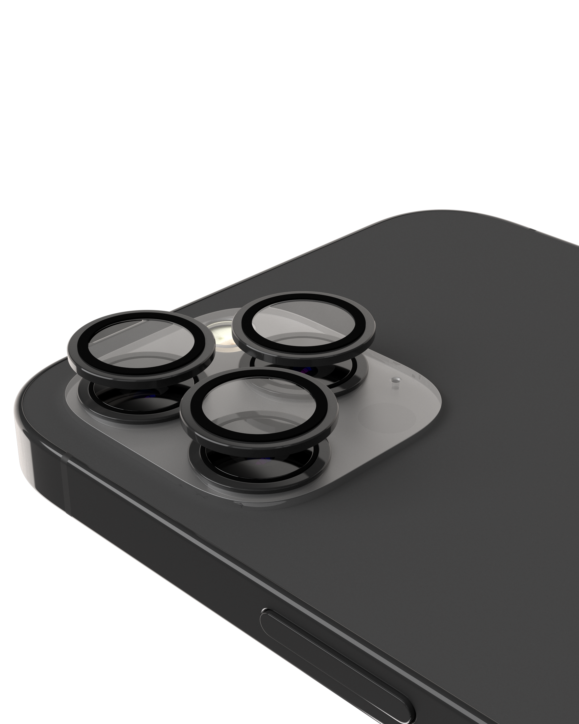 Casper Camera Lens Protector for iPhone 15 Pro / 15 Pro Max (Clear) (Black)