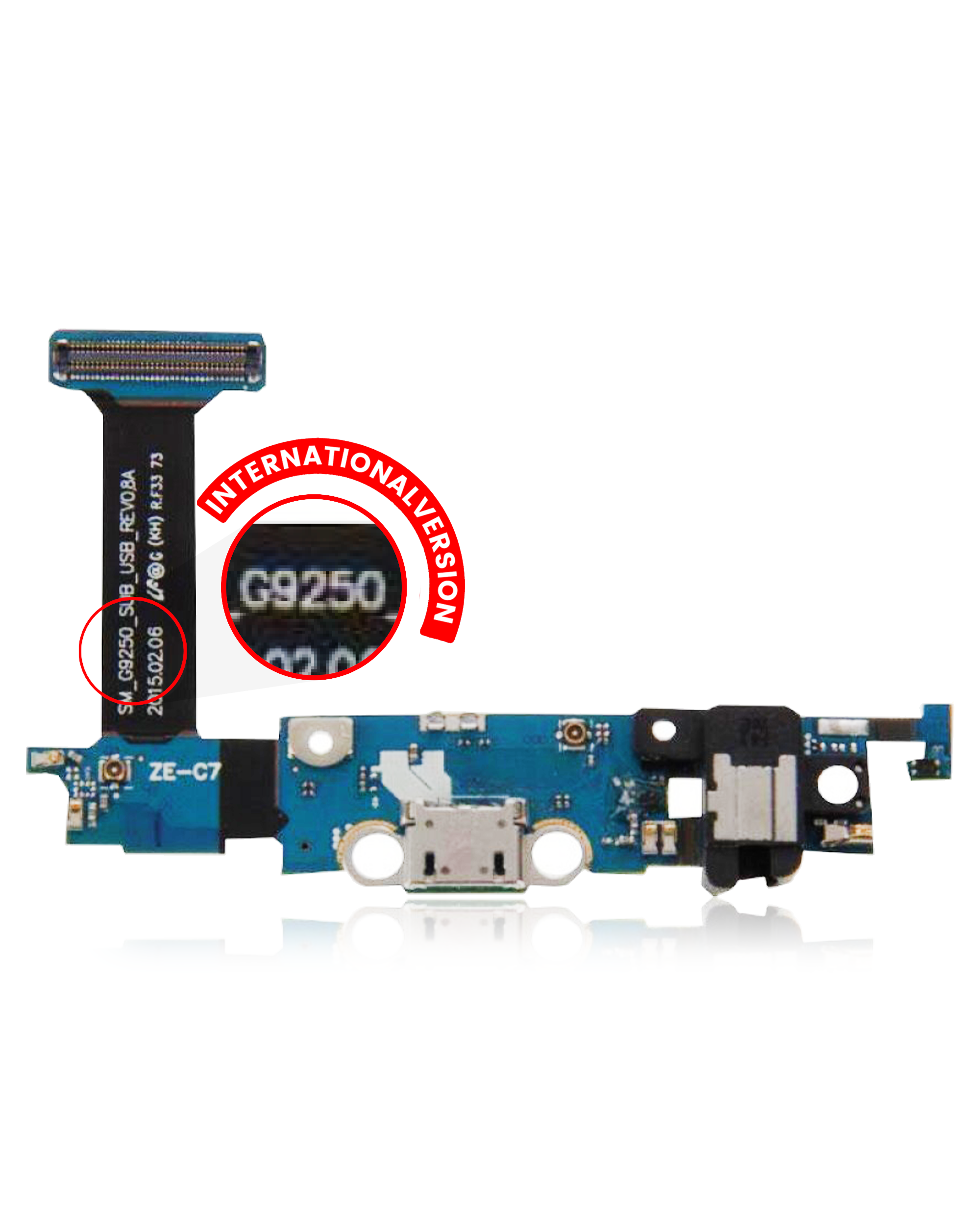 Ladebuchse Flexkabel für Samsung Galaxy S6 Edge G9250 (Internationale Version)