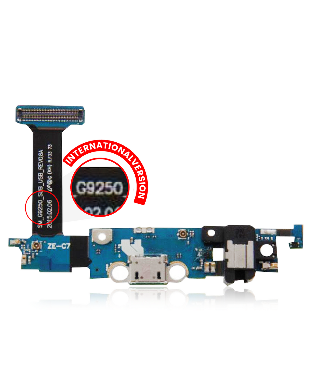 Charging Port Flex Cable for Samsung Galaxy S6 Edge G9250 (International Version)