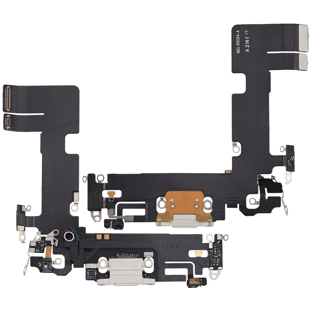 Charging Port Flex Cable for iPhone 13 (Used OEM Part, Starlight)