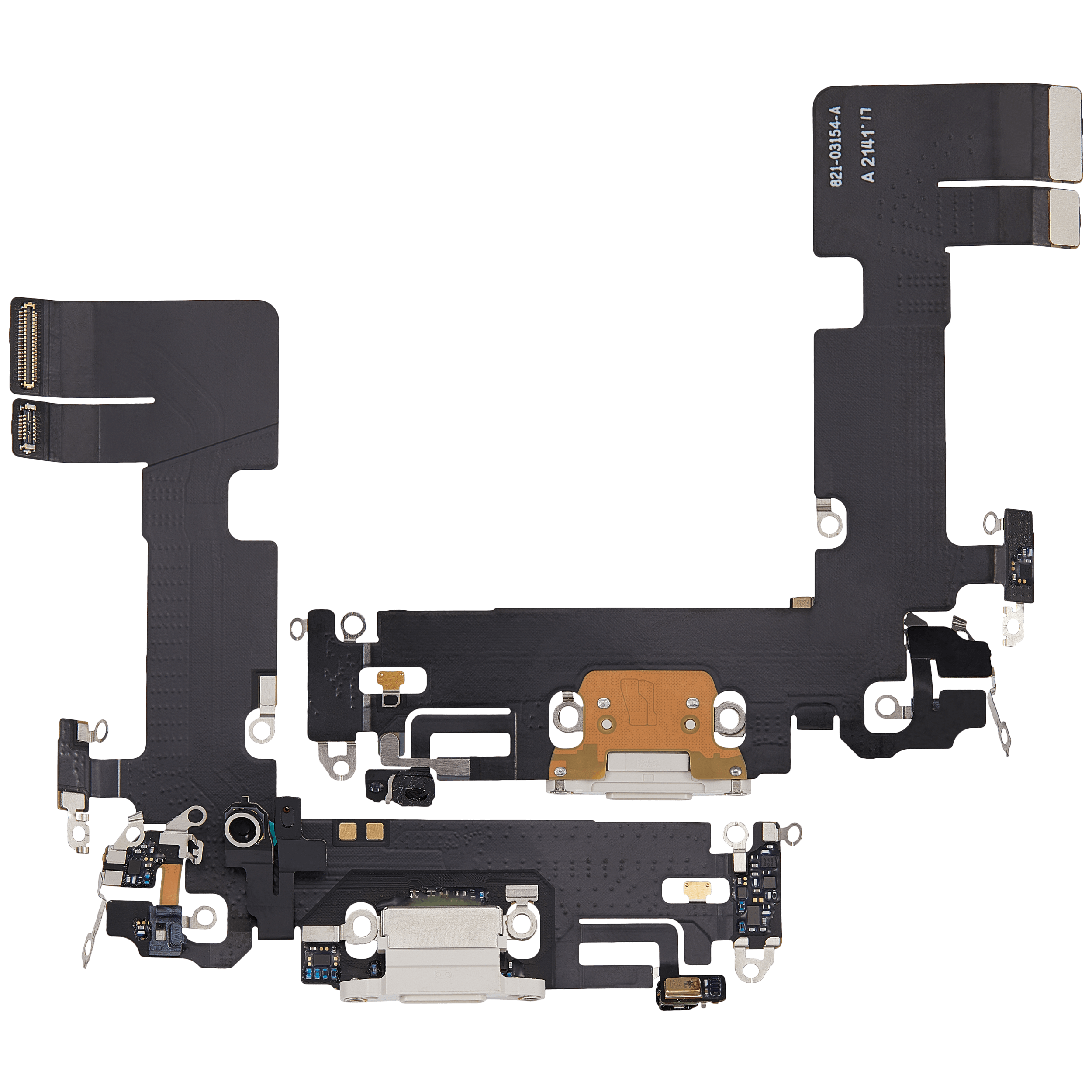 Charging Port Flex Cable for iPhone 13 (Used OEM Part, Starlight)