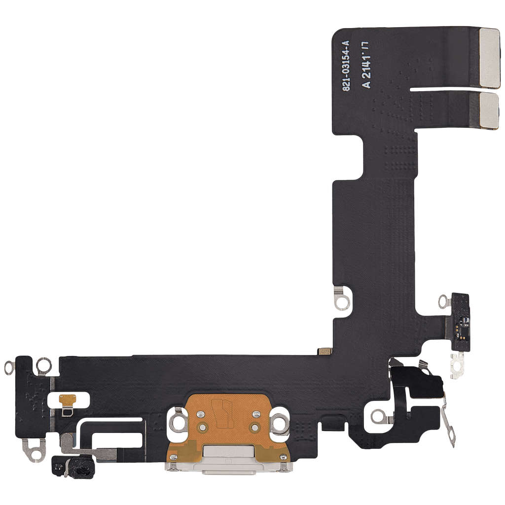 Charging Port Flex Cable for iPhone 13 (Used OEM Part, Starlight)
