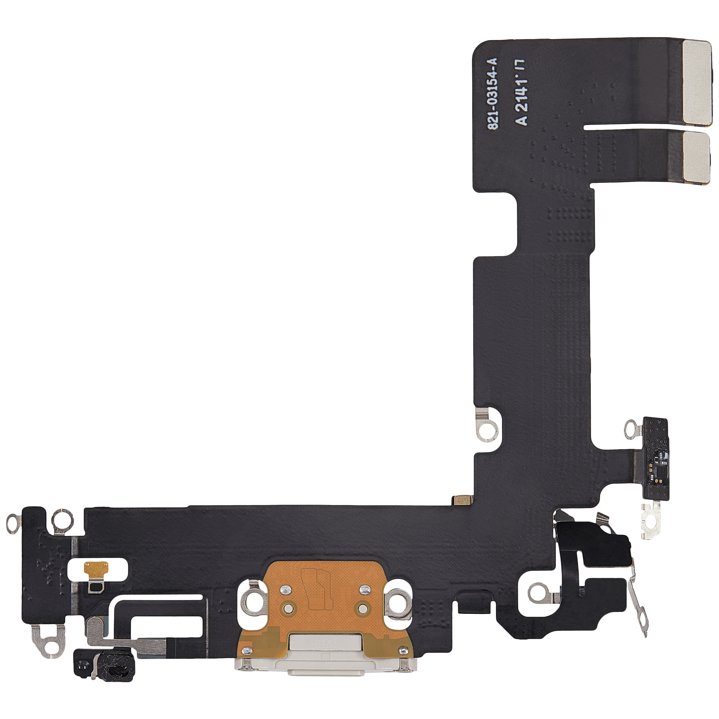 Charging Port Flex Cable for iPhone 13 (Used OEM Part, Starlight)