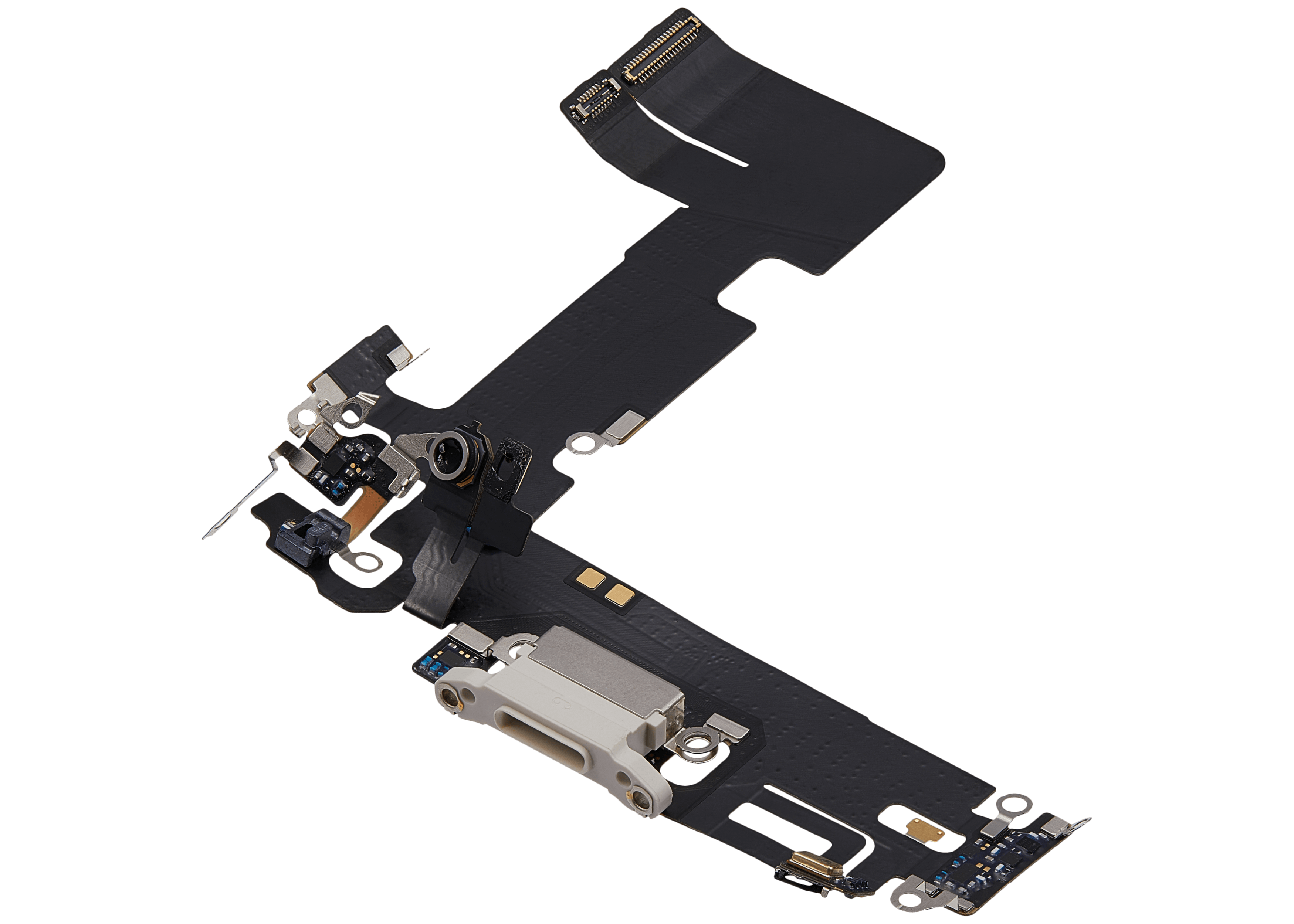 Charging Port Flex Cable for iPhone 13 (Used OEM Part, Starlight)