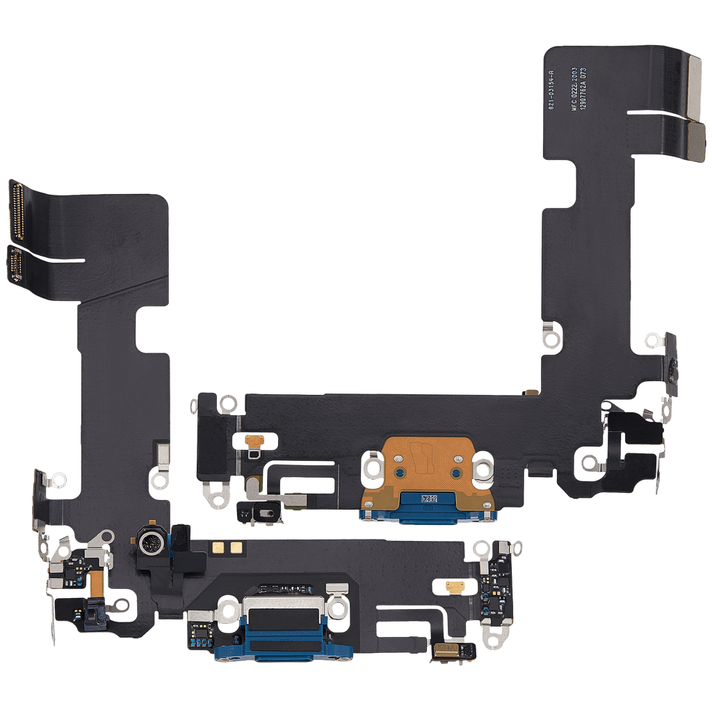 Ladebuchse-Flexkabel für iPhone 13 (gebrauchter OEM-Ausbau) (Blau)