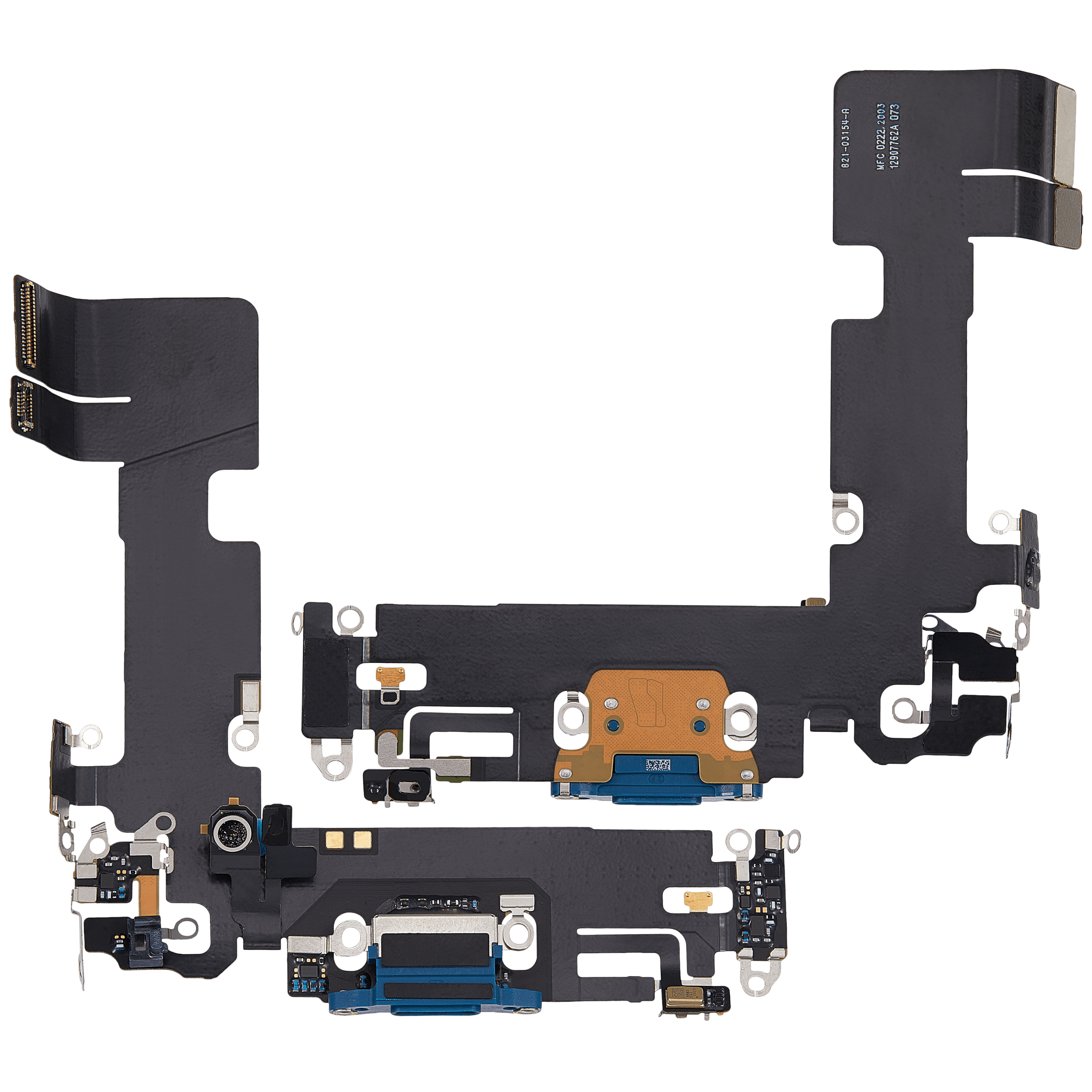 Ladebuchse-Flexkabel für iPhone 13 (gebrauchter OEM-Ausbau) (Blau)